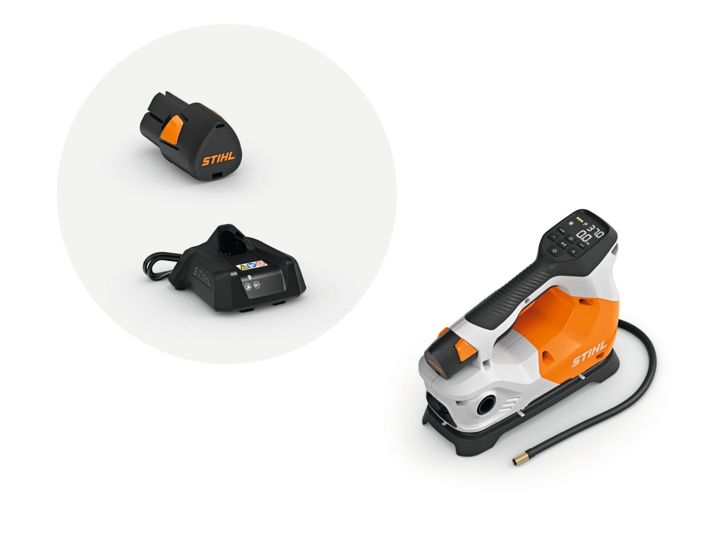 STIHL KOA 20 Akku-Kompressor Set mit Akku AS2 und Ladegerät AL1