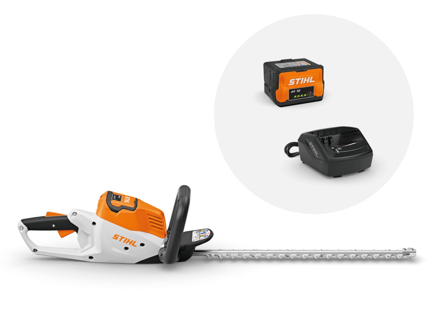 STIHL HSA 50 Akku-Heckenschere Set mit Akku AK 10 und Ladegerät AL 101
